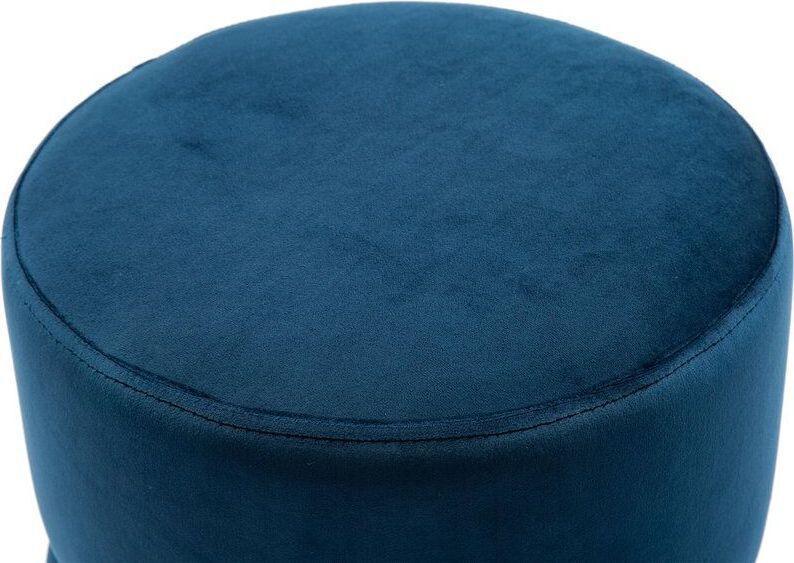 Tov Furniture Ottomans & Stools - Yamma Velvet Ottoman Navy