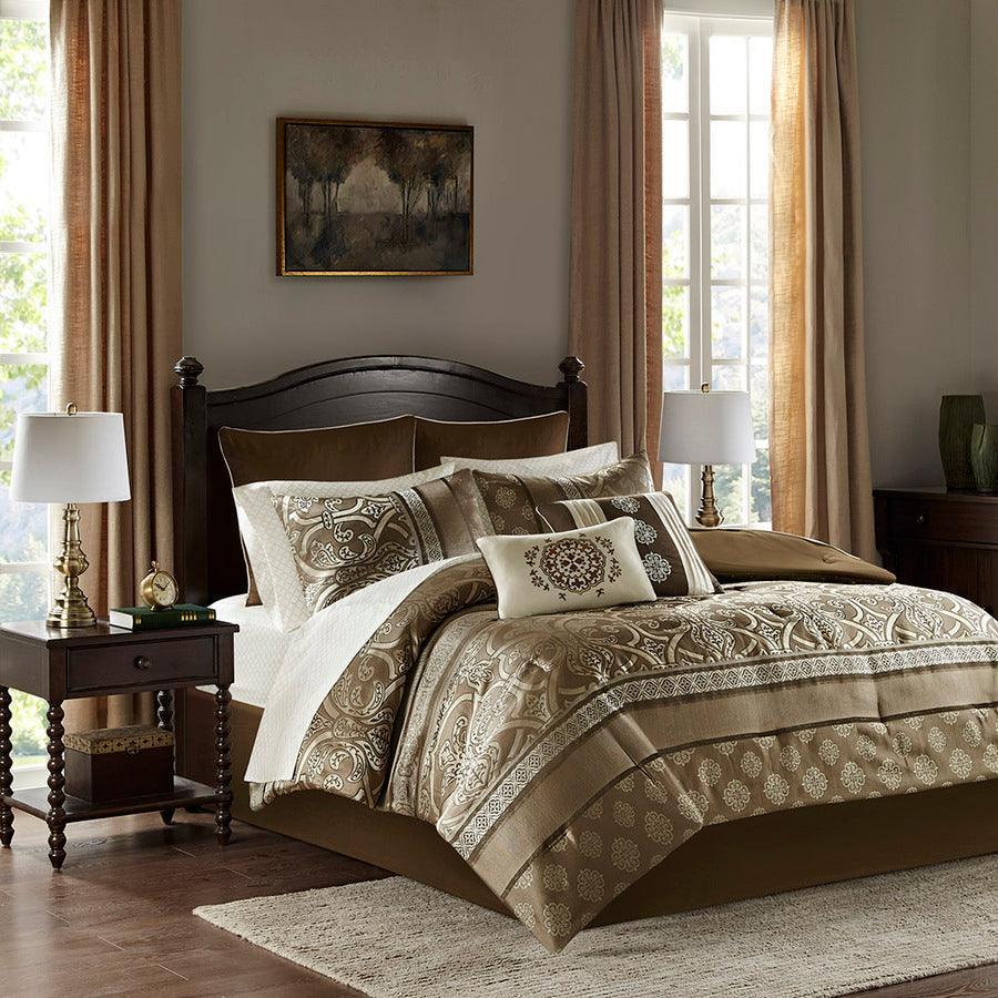 Shop Zara 16 PC Jacquard Complete Bedding Set With 2 Sheet Sets