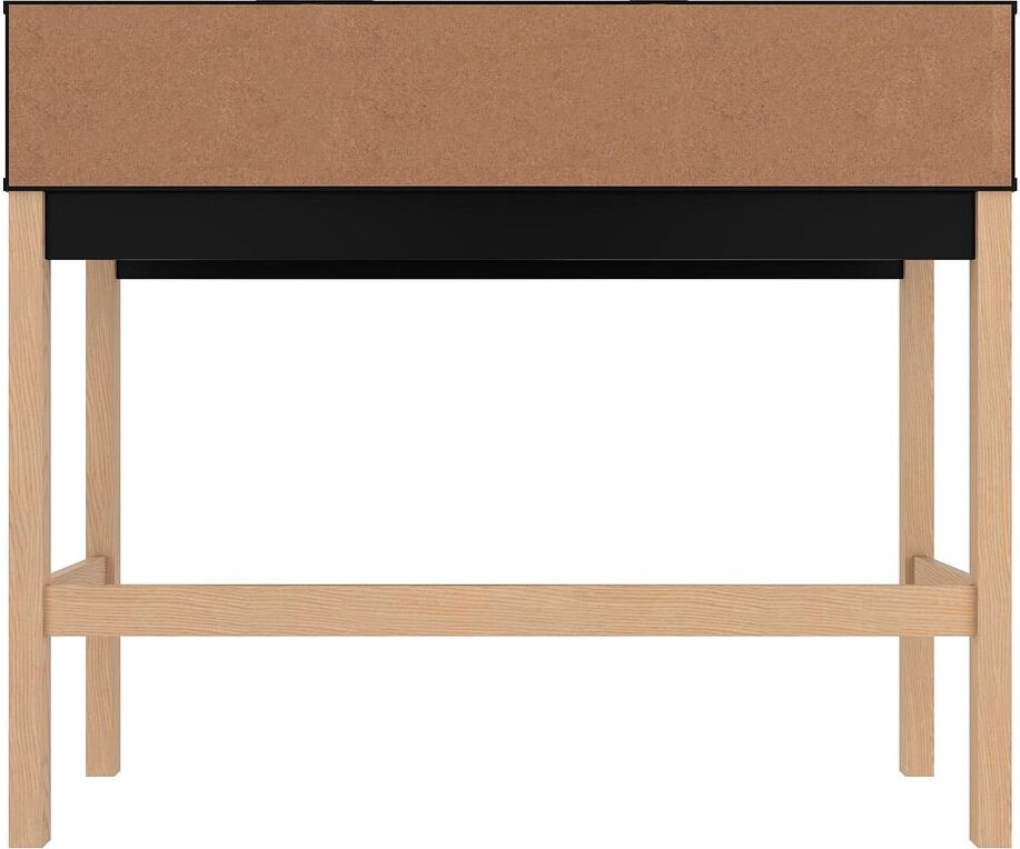 Manhattan Comfort Desks - Bowery Desk with 0 Shelves in Black & Oak