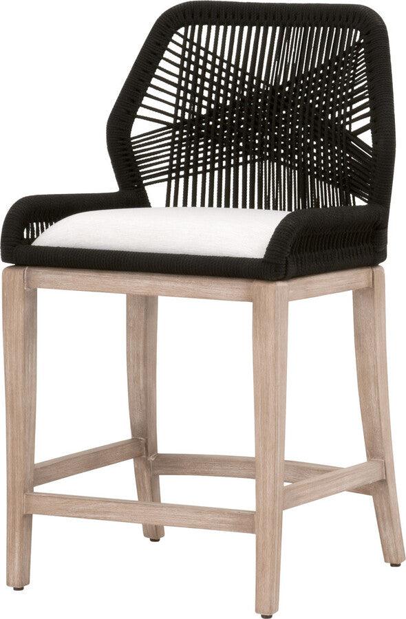 Black and 2025 white counter stool