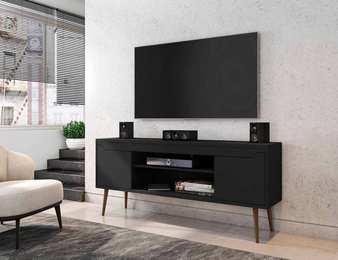 Manhattan Comfort TV & Media Units - Bradley 62.99 TV Stand Black