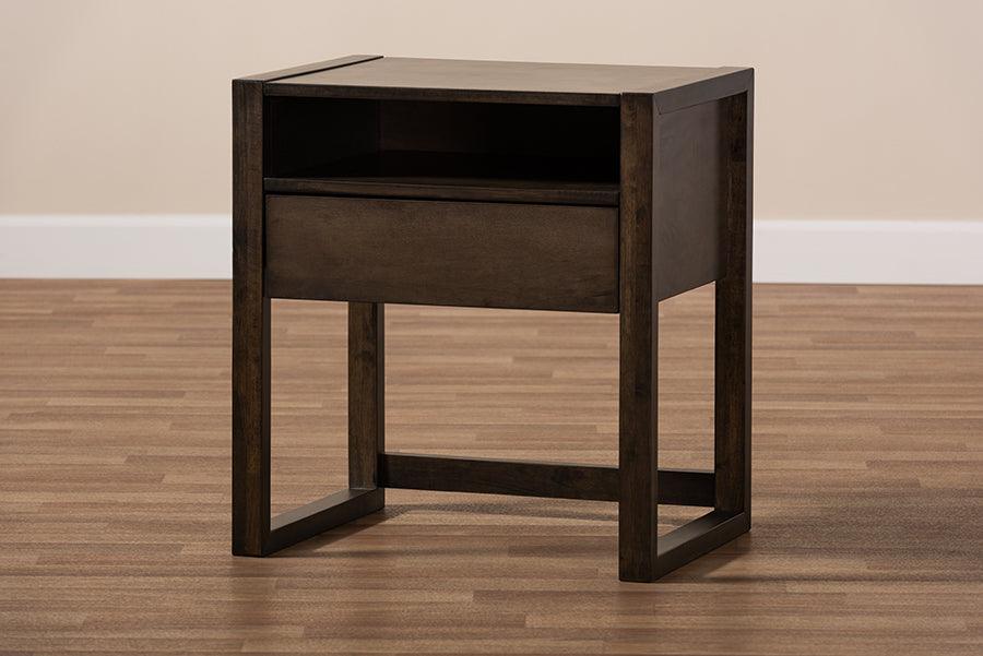 Wholesale Interiors Nightstands & Side Tables - Inicio Nightstand Charcoal brown