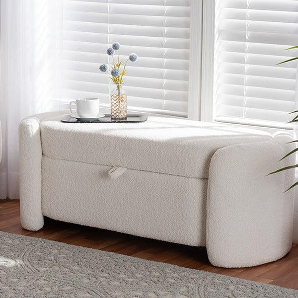 Shop Baxton Studio Oakes Modern and Contemporary Ivory Boucle