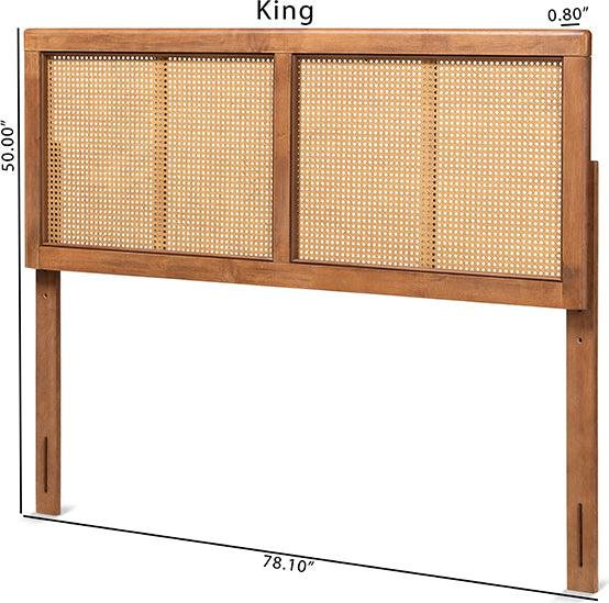 Wholesale Interiors Headboards - Gilbert King Headboard Ash Walnut