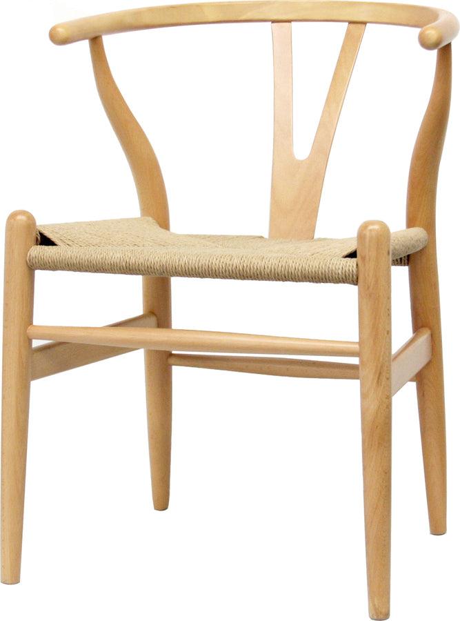 Wholesale Interiors Dining Chairs - Paxton Modern & Contemporary Natural Brown Finished Wood 2-Piece Dining Chair Set