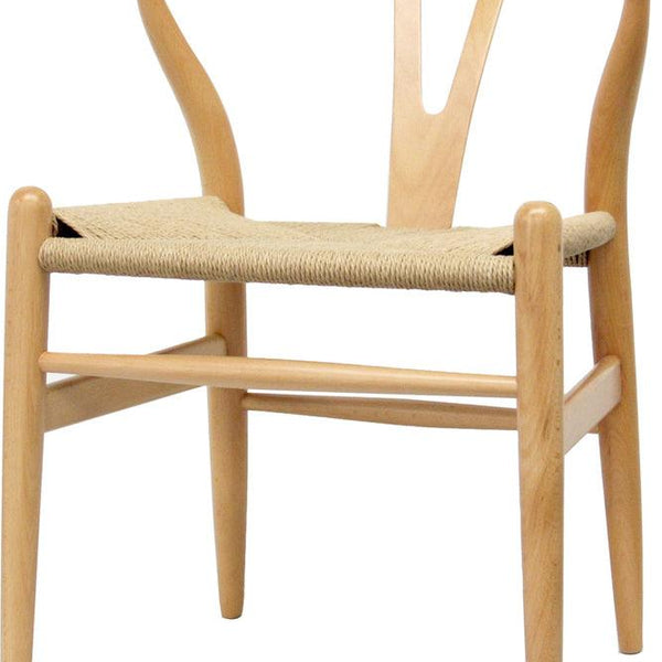 Shop Baxton Studio Mid Century Modern Wishbone Chair Natural