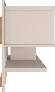 Manhattan Comfort TV & Media Units - Astor 70.86 Modern Floating Entertainment Center 1.0 with Media Shelves in Off White