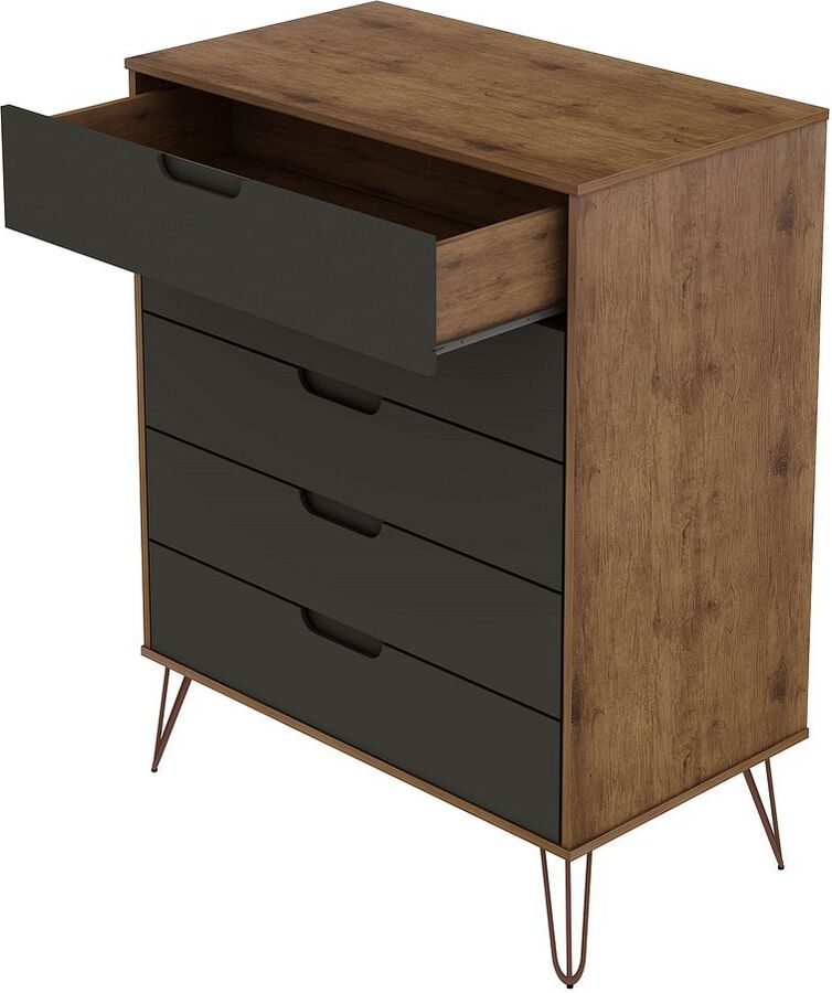 Shop Comfort Rockefeller 5-Drawer Tall Dresser with Metal Legs in