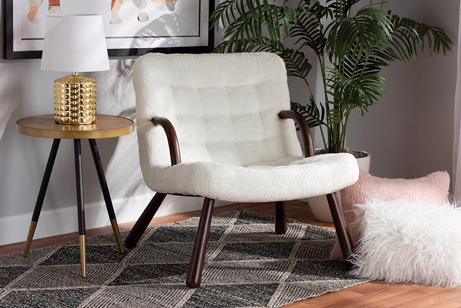 Sherpa white online chair