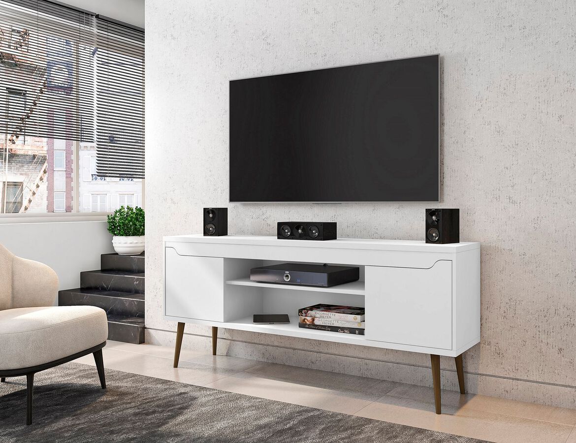 Manhattan Comfort TV & Media Units - Bradley 62.99 TV Stand White