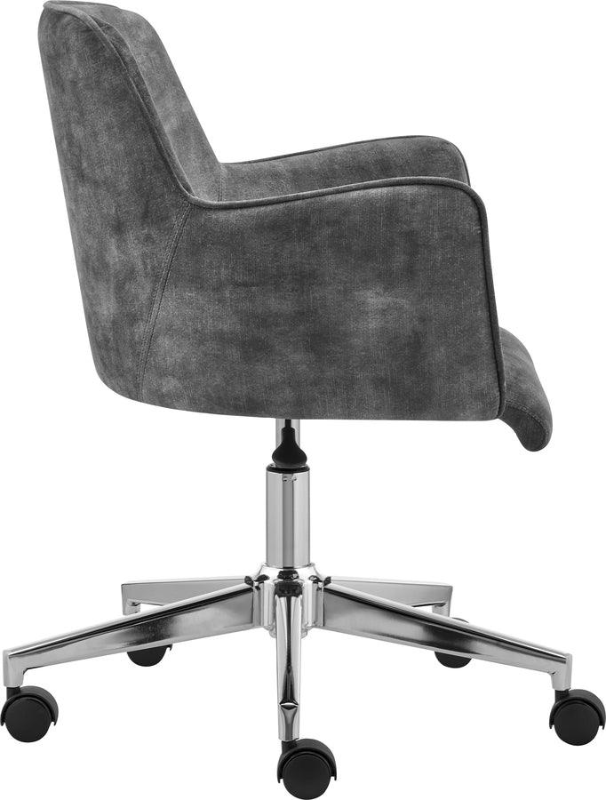 Euro Style Task Chairs - Sunny Pro Office Chair in Velvet Gray