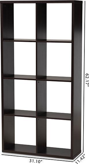 Shop Baxton Studio Janne Modern and Contemporary Dark Brown Finished 8-Cube  Multipurpose Storage Shelf, Bedroom Organization