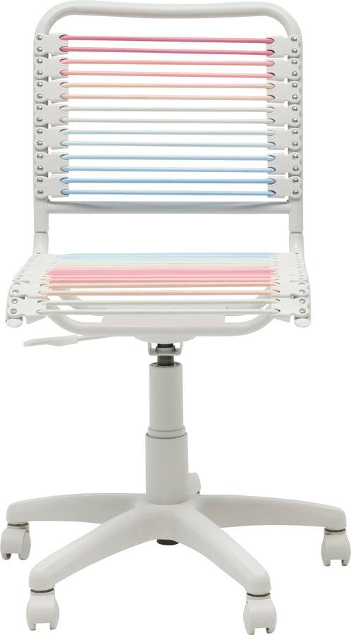 Euro Style Task Chairs - Bungie Low Back Office Chair Light Multicolor