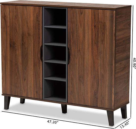 Shop Baxton Studio Idina Mid Century Modern Two Tone Walnut Brown