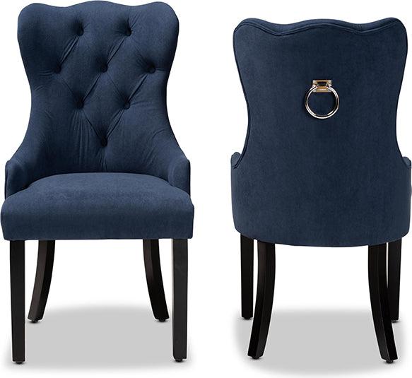 Navy blue deals wood chairs