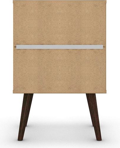 Manhattan Comfort Nightstands & Side Tables - Liberty Mid-Century - Modern Nightst& 1.0 White