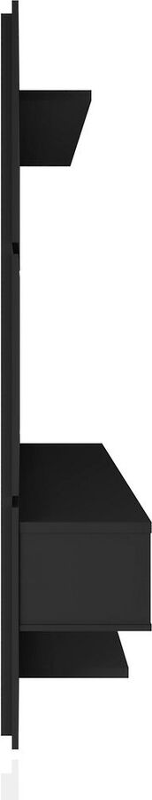 Manhattan Comfort TV & Media Units - Astor 70.86 Modern Floating Entertainment Center 2.0 with Media & Decor Shelves in Black