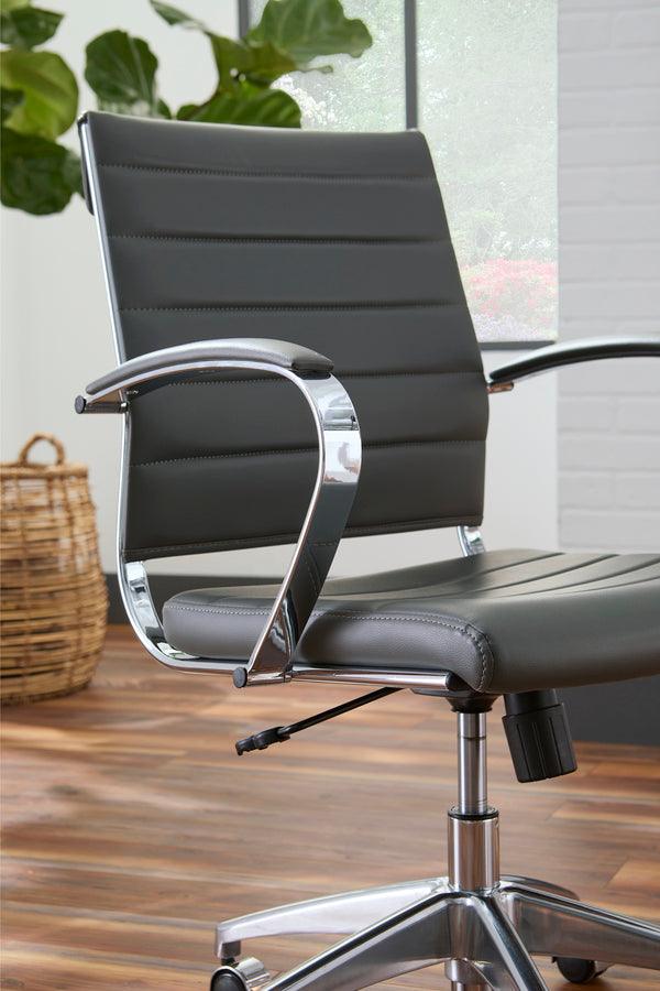 Euro Style Task Chairs - Axel Low Back Office Chair in Gray