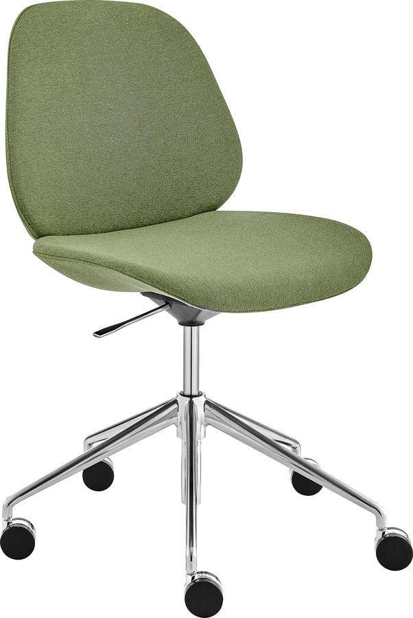 Shop Lyle Office Chair without Armrests in Green Fabric with