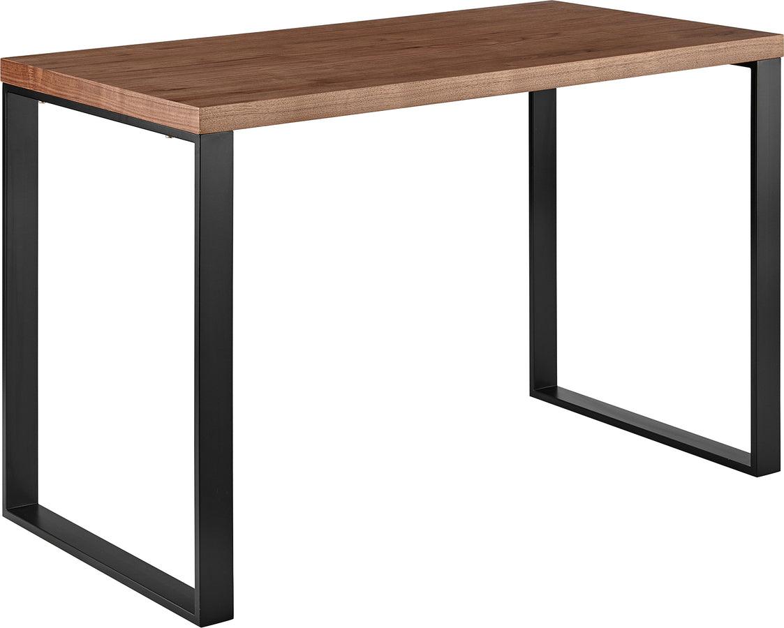 Euro Style Desks - Dillon 48" Desk in American Walnut Veneer with Matte Black Steel Base