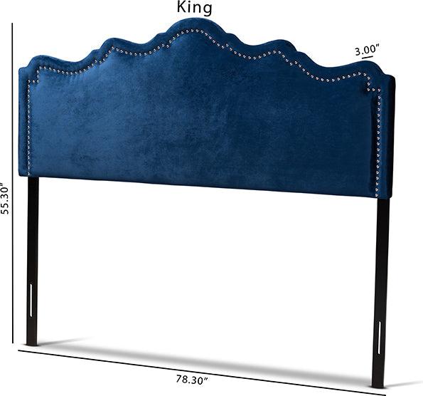 Wholesale Interiors Headboards - Nadeen Full Headboard Royal Blue