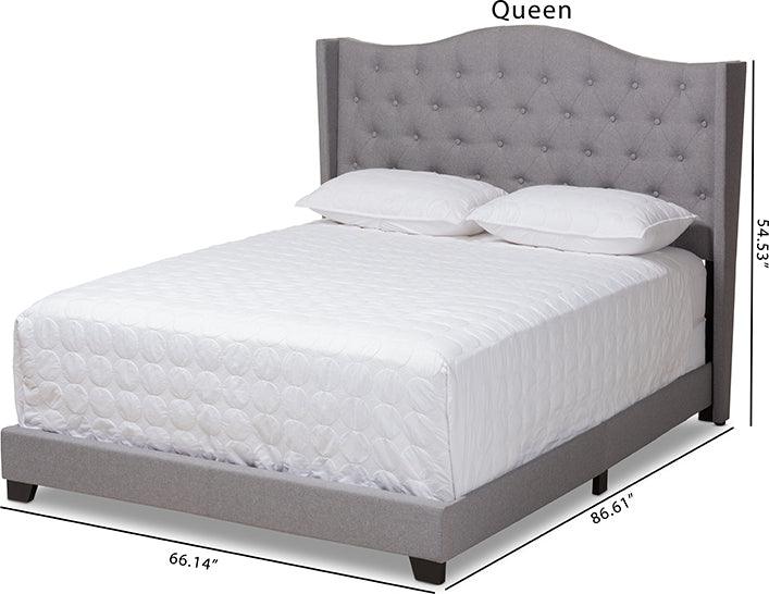 Shop Alesha King Bed Gray Beds CasaOne