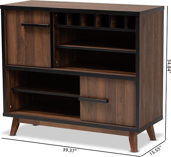 Shop Baxton Studio Margo Mid Century Modern Brown and Black