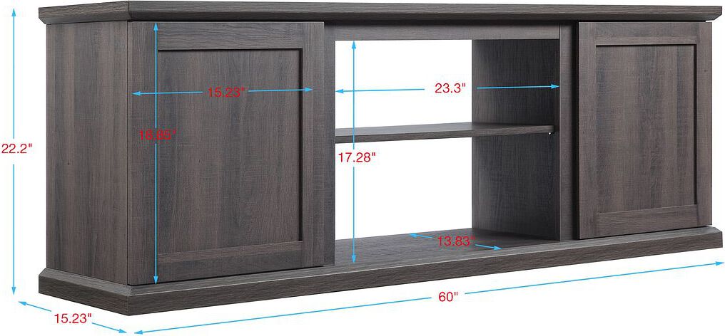 Manhattan Comfort TV & Media Units - Franklin 60" TV Stand in Brown