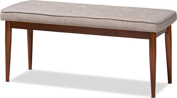 Wholesale Interiors Benches - Itami Light Grey Medium Oak Finished Wood Dining Bench