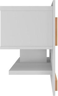 Manhattan Comfort TV & Media Units - Astor 70.86 Modern Floating Entertainment Center 1.0 with Media Shelves in White