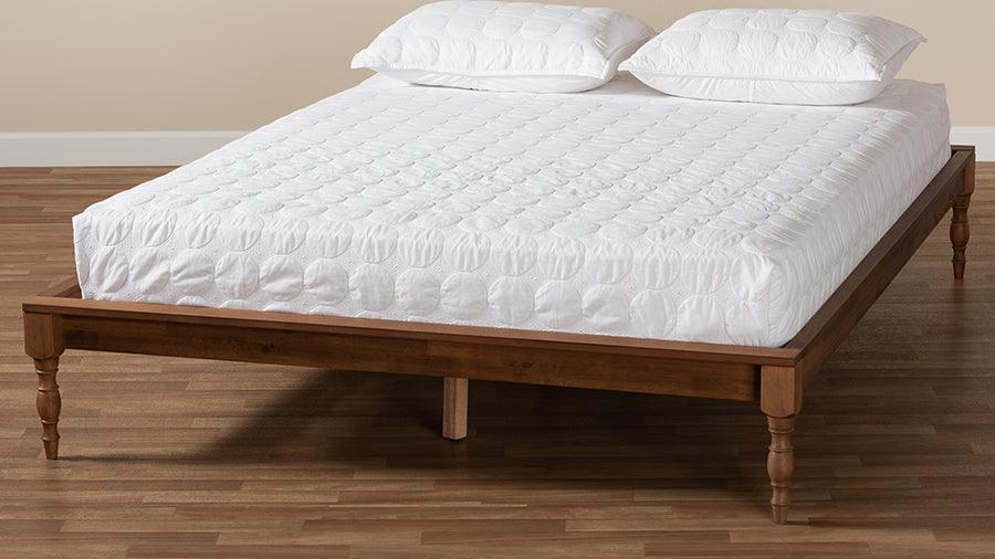 Shop Romy Full Frame Bed Ash walnut Beds CasaOne