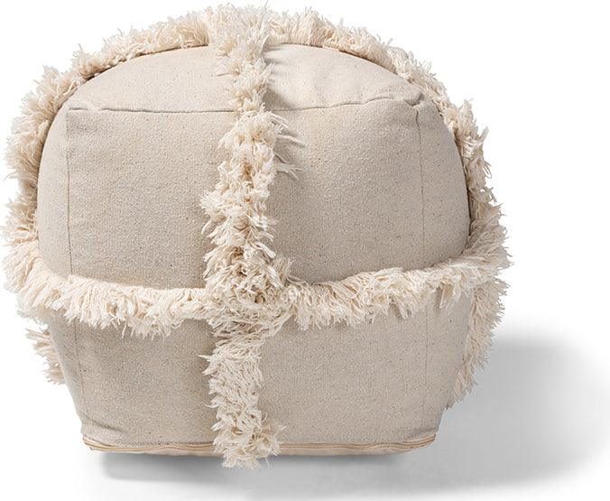 Wholesale Interiors Ottomans & Stools - Alfro Moroccan Ottoman Beige