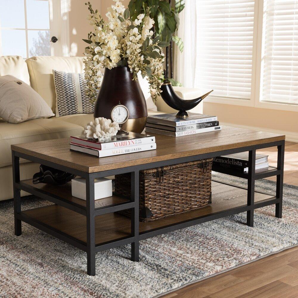 Shop Caribou Coffee Table Brown Black Coffee Tables CasaOne