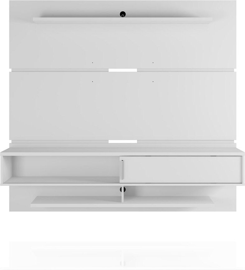 Manhattan Comfort TV & Media Units - Astor 70.86 Modern Floating Entertainment Center 2.0 with Media & Decor Shelves in White