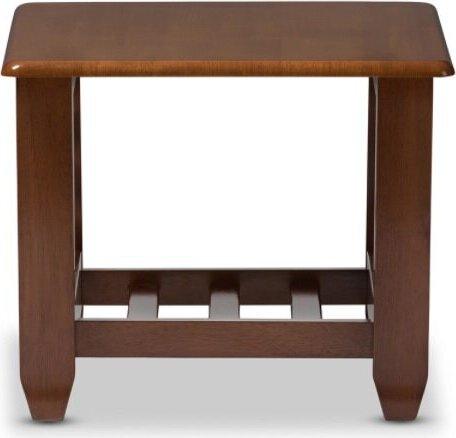 Wholesale Interiors Side & End Tables - Larissa Modern Occasional End Table Cherry Brown