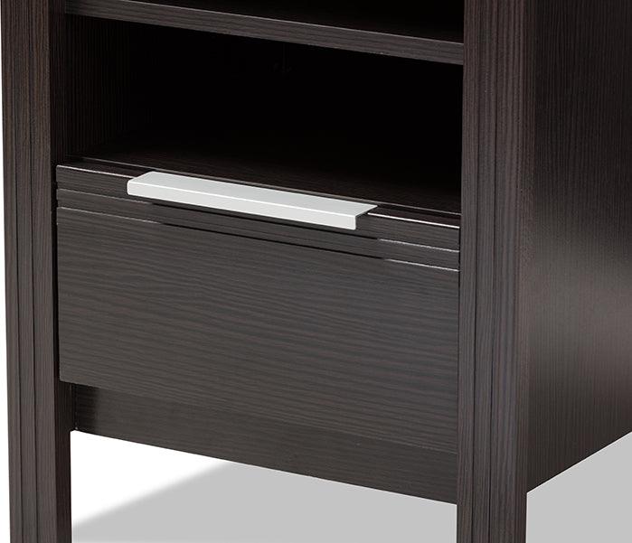 Wholesale Interiors Nightstands & Side Tables - Hamish Nightstand Wenge Dark Brown