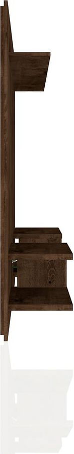 Manhattan Comfort TV & Media Units - Plaza 64.25 Modern Floating Wall Entertainment Center with Display Shelves in Rustic Brown