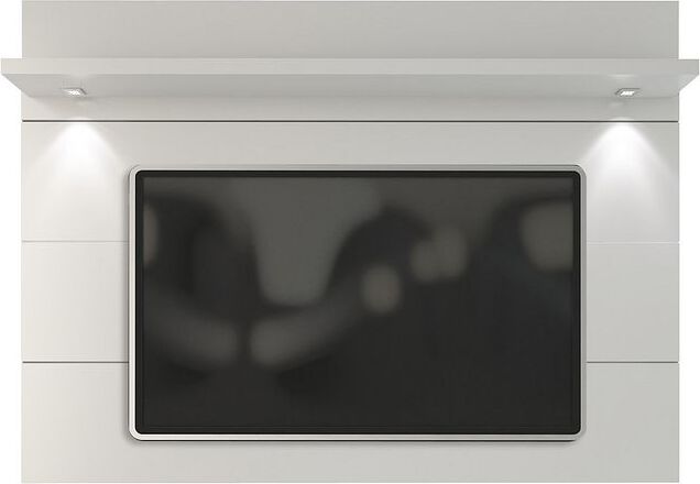 Manhattan Comfort TV & Media Units - Cabrini Floating Wall TV Panel 2.2 in White Gloss