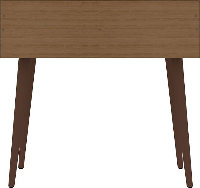 Manhattan Comfort Desks - Hampton 35.43 Home Office Desk with Solid Wood Legs in Maple Cream