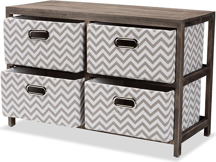 Wholesale Interiors Diella 2-Drawer Storage Unit with Basket