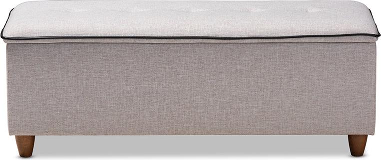 Wholesale Interiors Ottomans & Stools - Marlisa Mid-Century Ottoman Gray