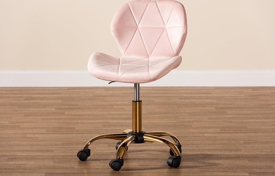 Pink and discount gold rolling chair