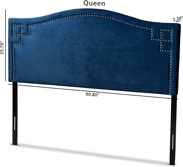 Wholesale Interiors Headboards - Aubrey Queen Headboard Royal Blue