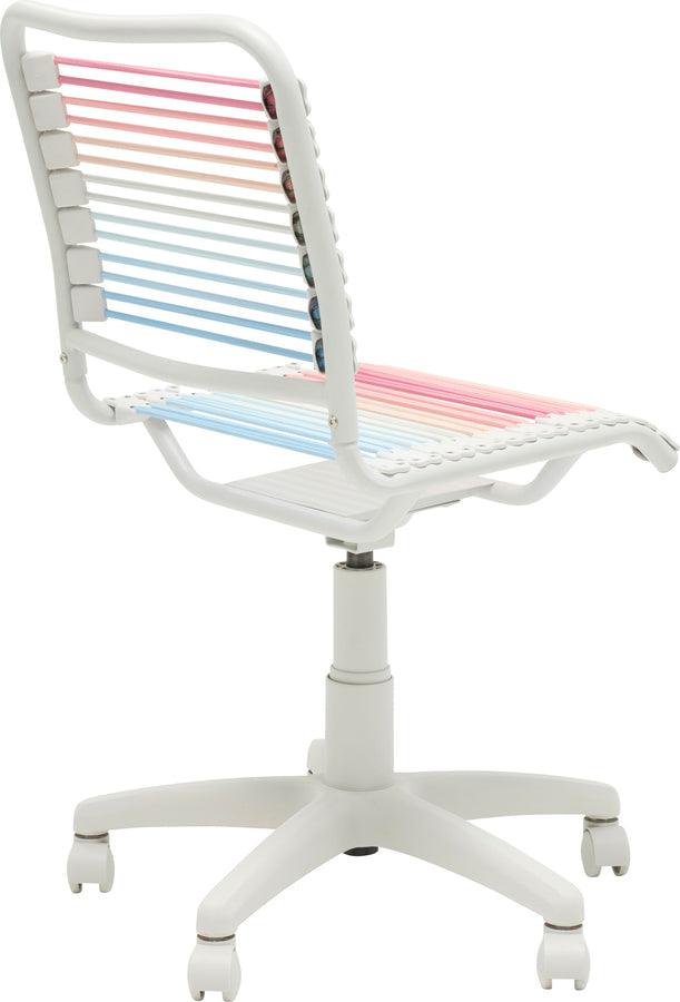 Euro Style Task Chairs - Bungie Low Back Office Chair Light Multicolor