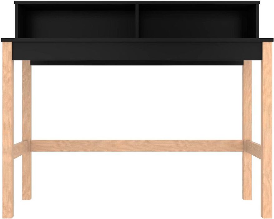 Manhattan Comfort Desks - Bowery Desk with 0 Shelves in Black & Oak