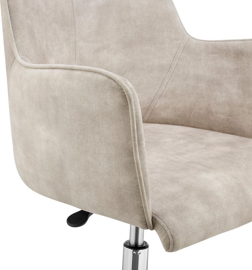 Euro Style Task Chairs - Sunny Pro Office Chair in Velvet Beige