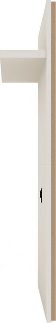 Manhattan Comfort TV & Media Units - Tribeca 35.43 TV Panel with Overhead Decor Shelf in Off White