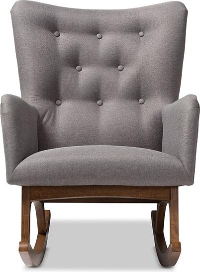 Shop Baxton Studio Waldmann Mid Century Modern Grey Fabric