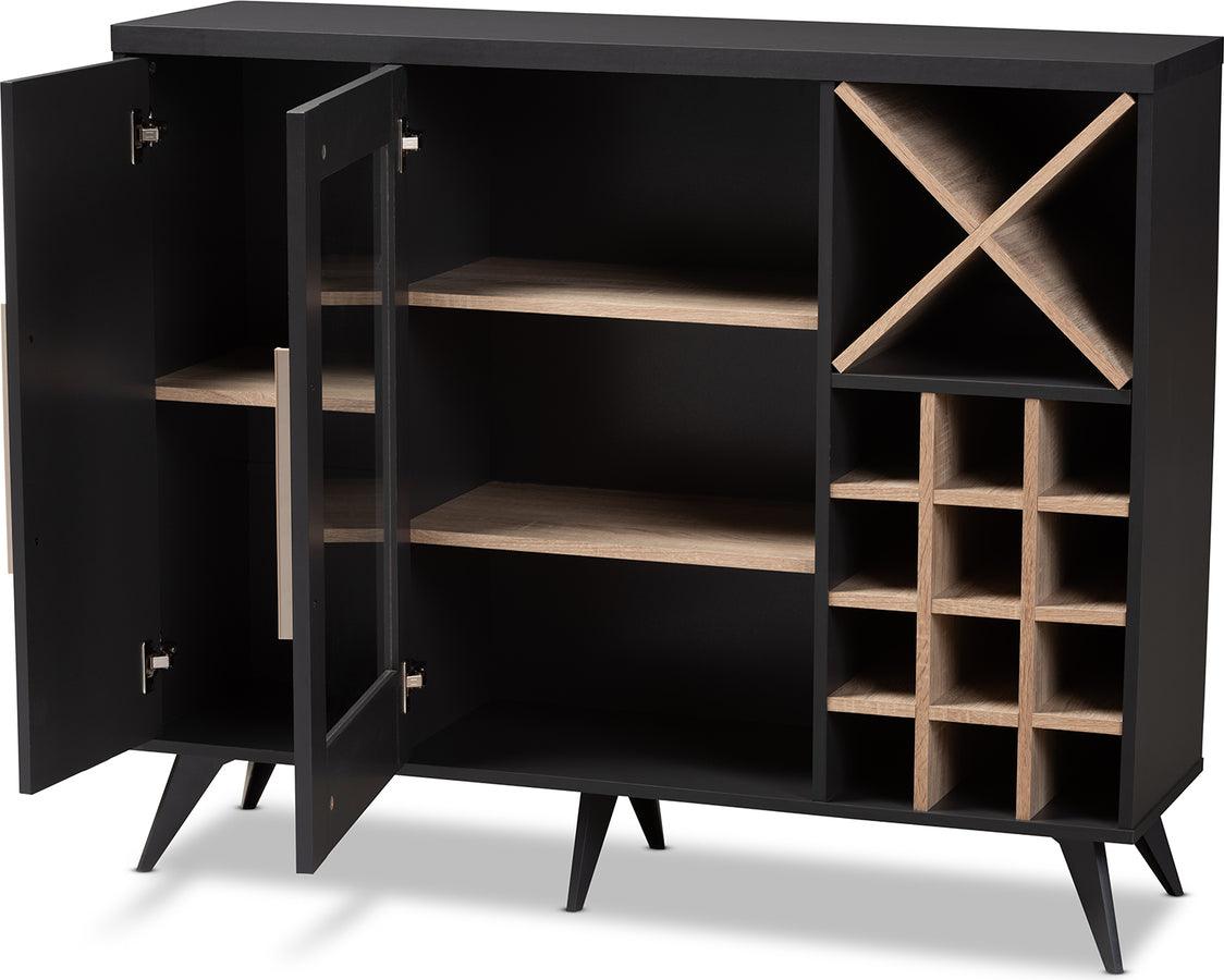 Baxton studio outlet pietro wine cabinet