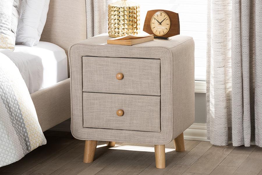 Wholesale Interiors Nightstands & Side Tables - Jonesy Nightstand Beige